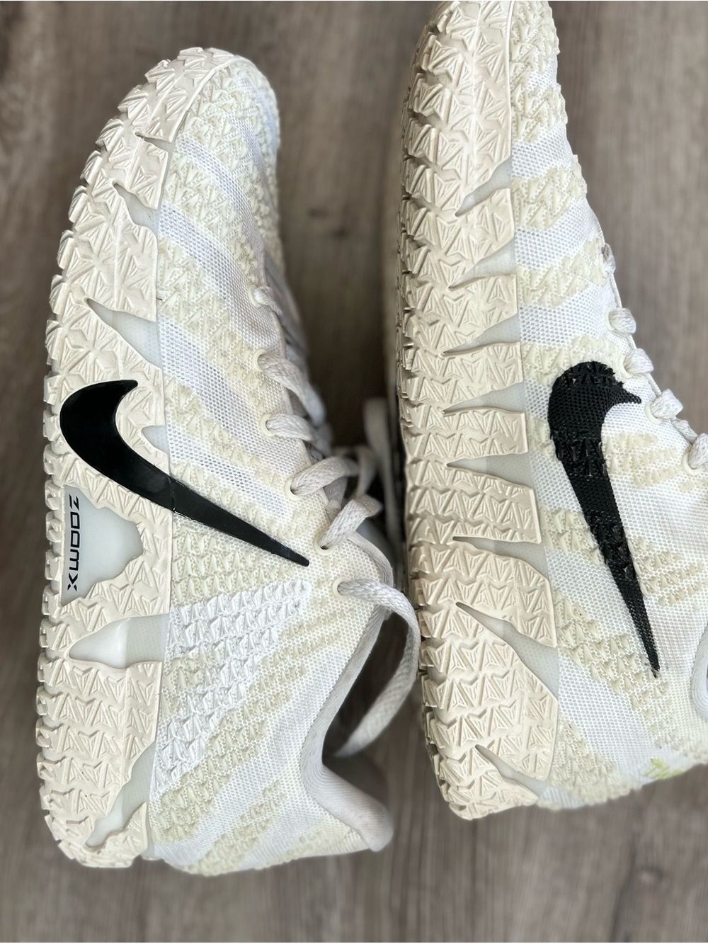 Nike White and Black Ja 3 Basketball shoes.  “Coconut Milk”